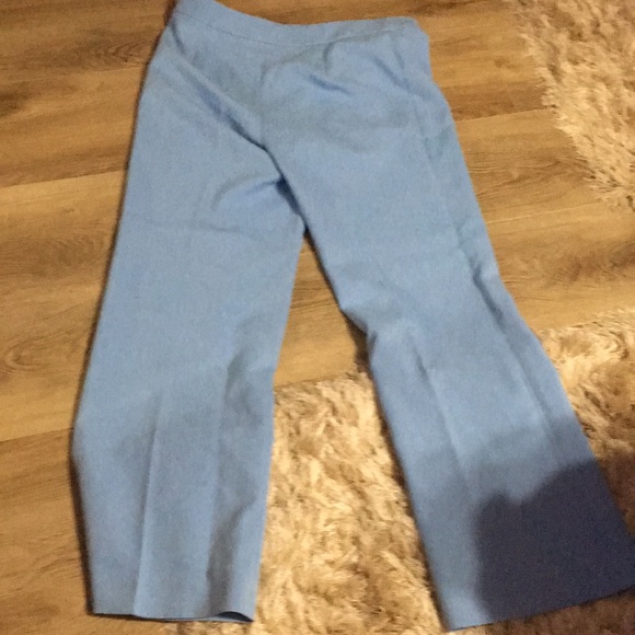 ZARA NWT HIGH WAIST BOOT VUT SKY BLUE XXL FLARE LEG TROUSERS - Picture 8 of 8